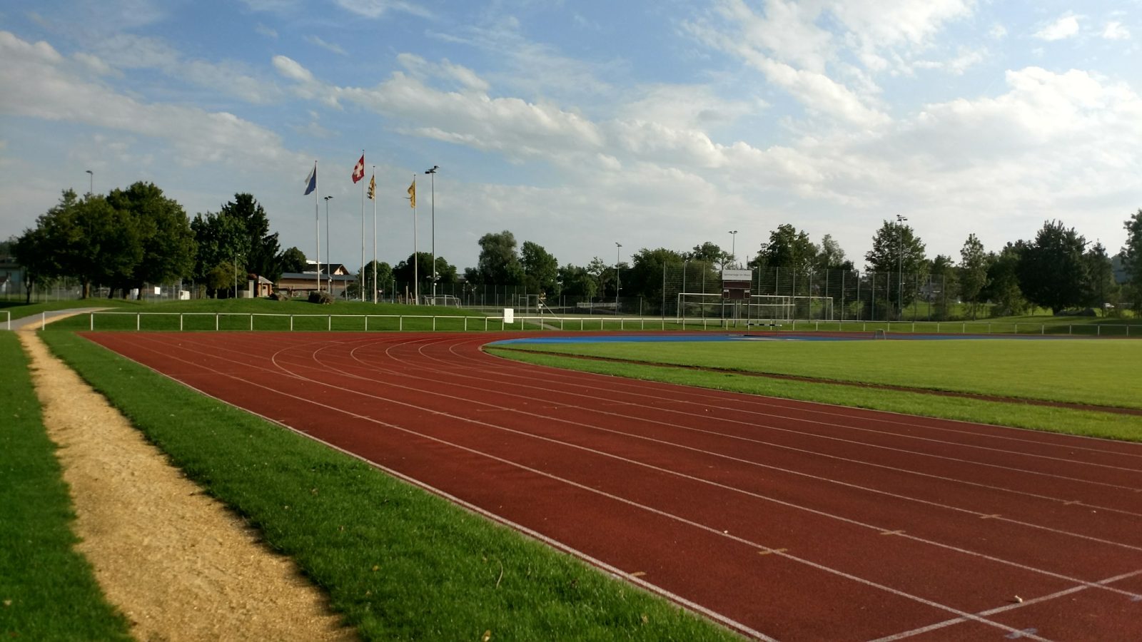 The running track at the Sportanlage Im Moos in Affoltern am Albis